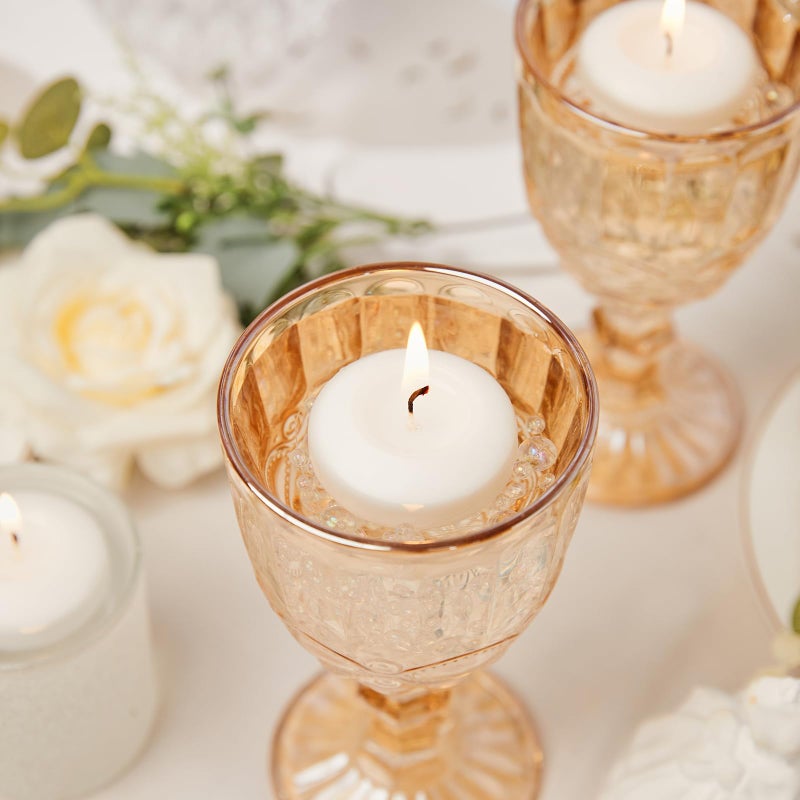 Ashlux 24 Pack Ashlux Floating Candles 5-6 Hours Long Burning  2 inch Unscented White Floating Candles for Valentine's Day  Wedding  Proposal Anniversary Decorations  Romantic Night for Her/Him Set - Image 4